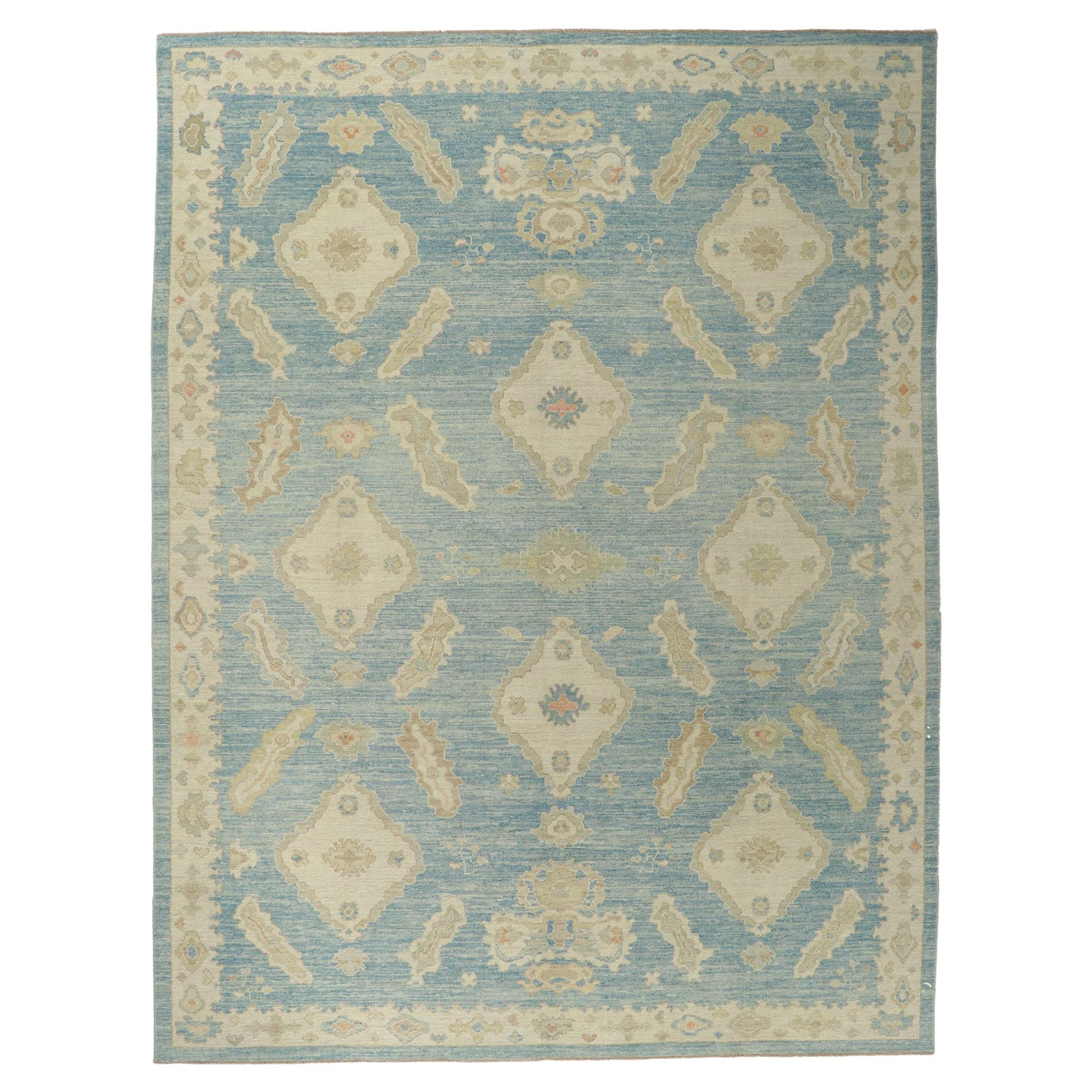New Contemporary Turkish Oushak Rug For Sale