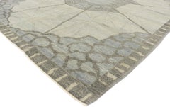 New Contemporary Turkish Oushak Carpet with Modern Style