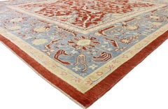 New Contemporary Turkish Oushak Rug with Modern American Colonial Federal Style