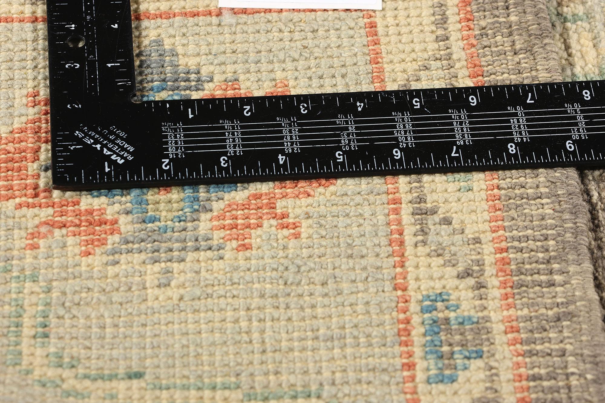 New Contemporary Earth-Tone Turkish Oushak Rug For Sale 1