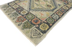 New Contemporary Turkish Oushak Rug with Modern American Craftsman Style