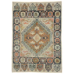 Nouveau tapis turc contemporain d'Oushak avec style artisanal américain moderne