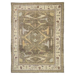 New Contemporary Turkish Oushak Rug with Modern Artisan Style