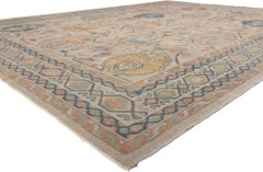 Nuovo tappeto turco Oushak contemporaneo dallo stile moderno, 10'04 x 13'09