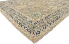 New Contemporary Turkish Oushak Rug with Modern Martha's Vineyard Style