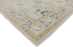 New Contemporary Turkish Oushak Rug with Modern Parisian Style