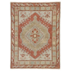 New Contemporary Turkish Oushak Rug with Modern Rustic Tribal Style