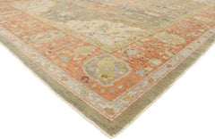 New Contemporary Turkish Oushak Rug with Modern Spanish Revival Style