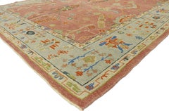 New Contemporary Turkish Oushak Rug with Modern Spanish Revival Style