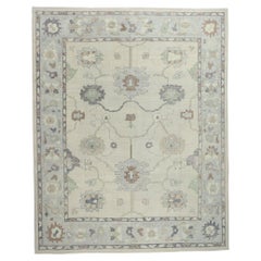New Contemporary Turkish Oushak Rug with Modern Style, 12'06 x 15'08