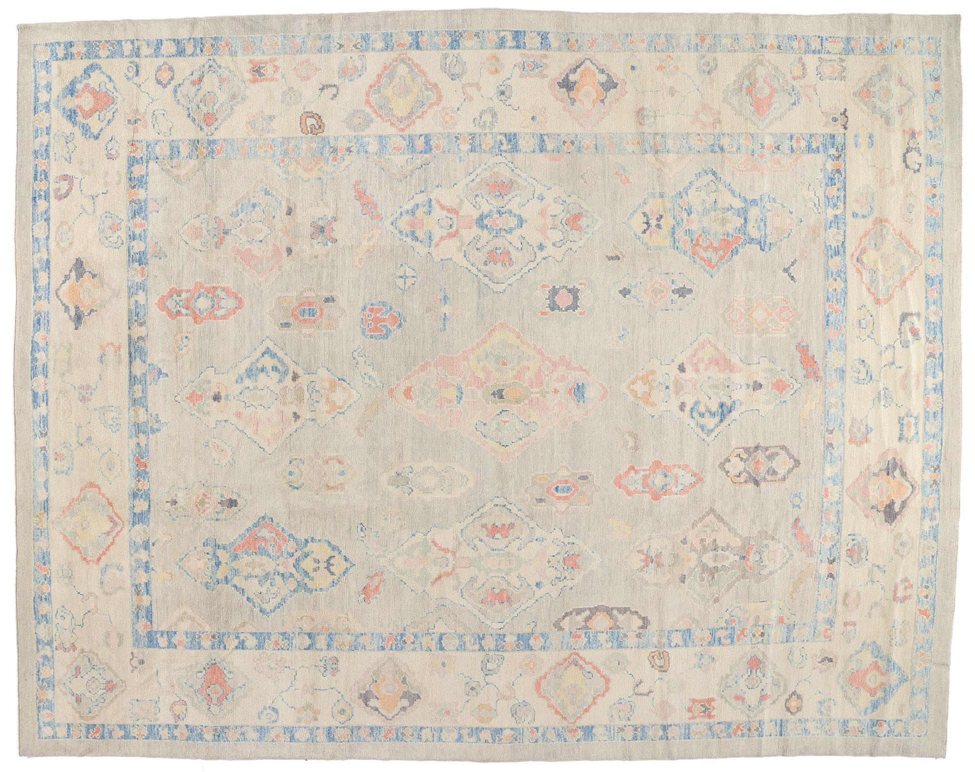 Nouveau tapis Oushak turc contemporain de style Modernity en vente 3