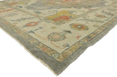 New Contemporary Turkish Oushak Rug with Modern Style
