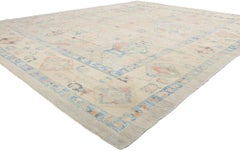 New Contemporary Turkish Oushak Rug with Modern Style