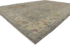 New Contemporary Turkish Oushak Rug with Modern Style