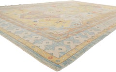 Nuovo tappeto turco Oushak contemporaneo dallo stile moderno