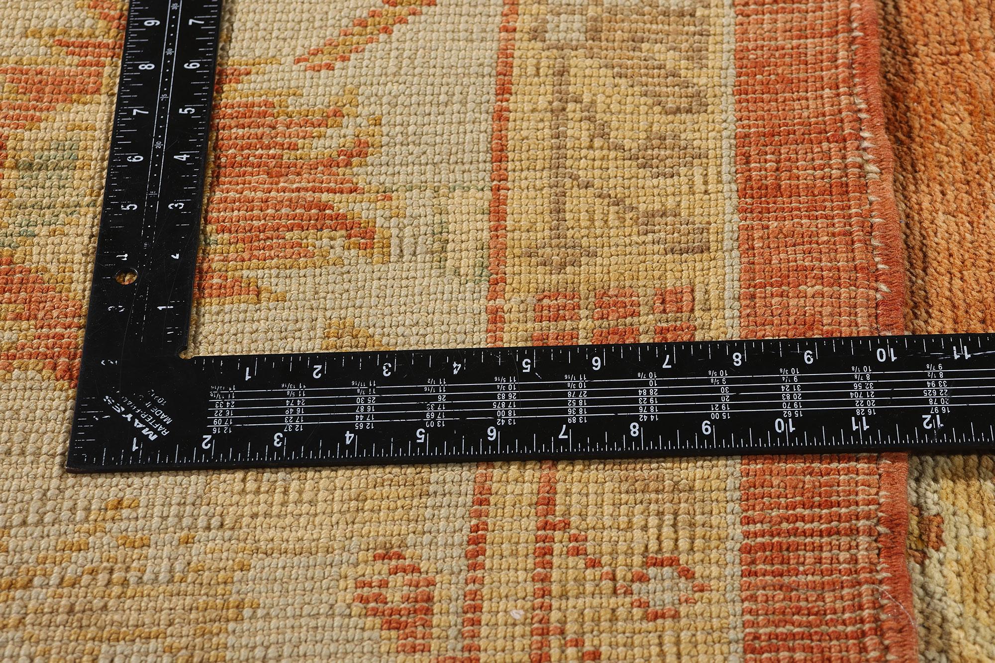 Neuer zeitgenössischer türkischer Oushak-Teppich im modernen Stil im Angebot 1