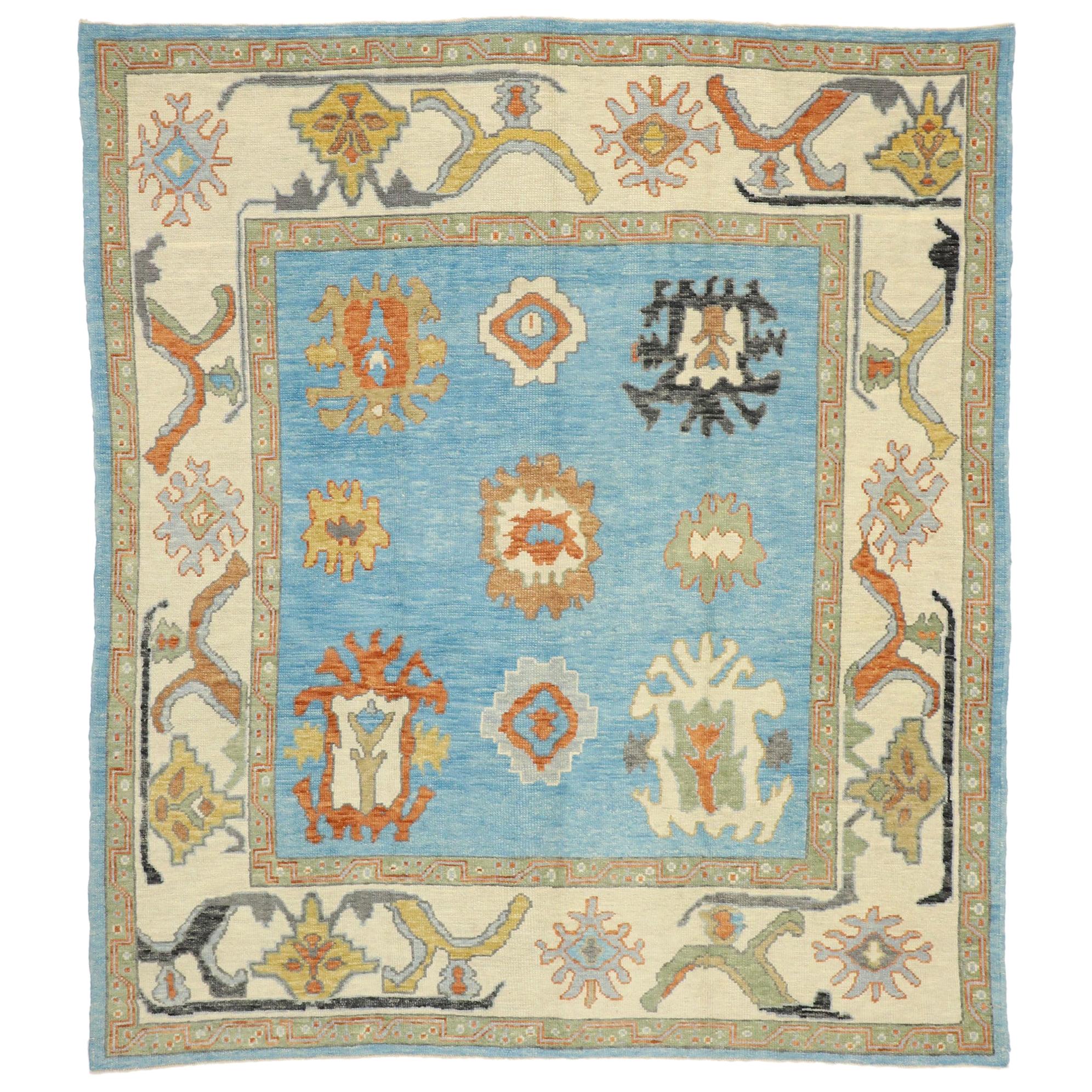 Turkish MidCentury Modern Rug at 1stDibs
