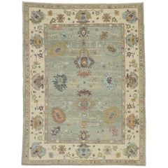 New Contemporary Turkish Oushak Rug with Modern Style