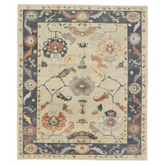 New Contemporary Turkish Oushak Rug with Modern Style