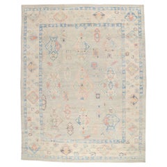 New Contemporary Turkish Oushak Rug with Modern Style