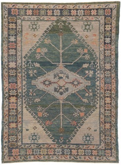 Nouveau tapis turc contemporain d'Oushak avec style moderne