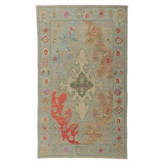 New Contemporary Turkish Oushak Rug with Modern Style