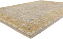 New Contemporary Turkish Oushak Rug with Modern Transitional Style