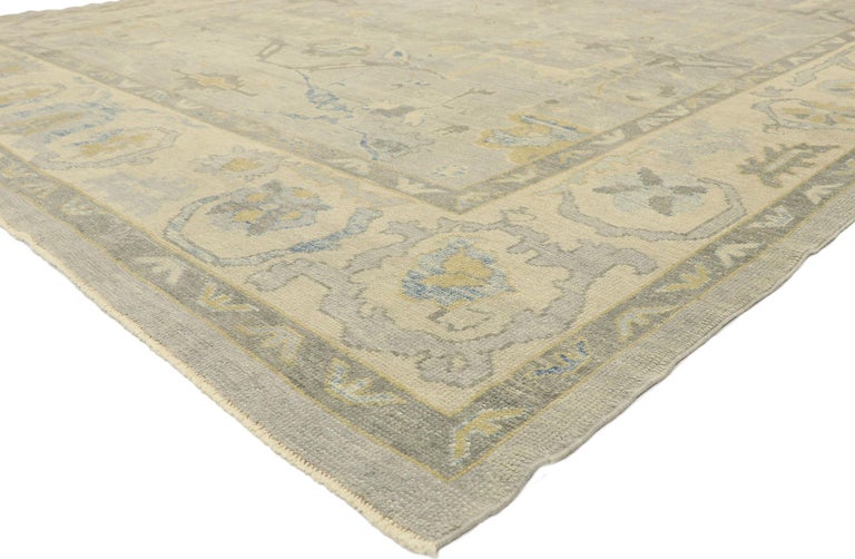New Contemporary Turkish Oushak Rug with Modern ...