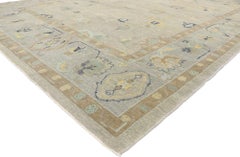 New Contemporary Turkish Oushak Rug with Modern Transitional Style