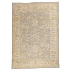 New Contemporary Turkish Oushak Rug with Modern Transitional Style