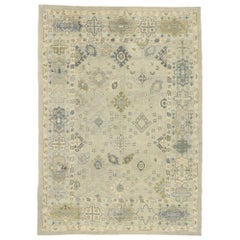 New Contemporary Turkish Oushak Rug with Modern Transitional Style