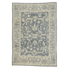 New Contemporary Turkish Oushak Rug with Modern Transitional Style