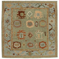 New Contemporary Turkish Oushak Rug with Modern Transitional Style