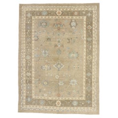 New Contemporary Turkish Oushak Rug with Modern Transitional Style