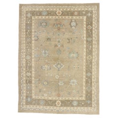 New Contemporary Turkish Oushak Rug with Modern Transitional Style