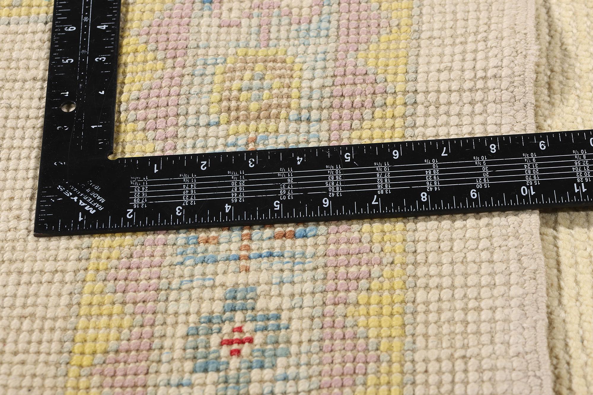 Contemporary New Modern Turkish Oushak Carpet with Tribal Style For Sale