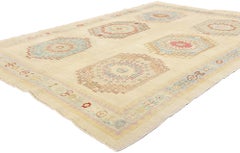 New Modern Turkish Oushak Carpet with Tribal Style