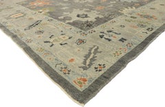 New Contemporary Turkish Oushak Rug with Modernist Style