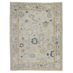 New Contemporary Turkish Oushak Rug with Parisian Style