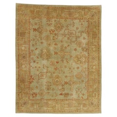 New Contemporary Turkish Oushak Rug with Rustic Arts & Crafts Style