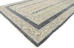 New Contemporary Turkish Oushak Rug with Transitional Modern Style
