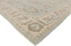 New Contemporary Turkish Oushak Rug with Transitional Parisian Style
