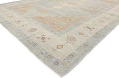 New Contemporary Turkish Oushak Rug with Transitional Tribal Style