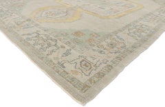New Contemporary Turkish Oushak Rug with Transitional Tribal Style