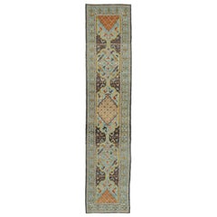 New Contemporary Turkish Oushak Runner with Modern Italian Cottage Style