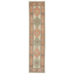 New Contemporary Turkish Oushak Runner with Modern Spanish Colonial Style