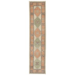 New Contemporary Turkish Oushak Runner with Modern Spanish Colonial Style