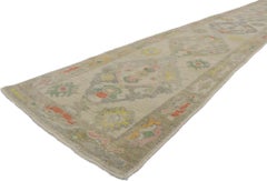 New Contemporary Turkish Oushak Runner with Modern Style