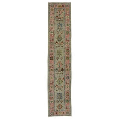 New Contemporary Turkish Oushak Runner with Modern Transitional Style New Contemporary Turkish Oushak Runner with Modern Transitional Style