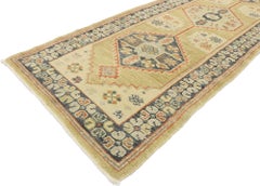New Contemporary Turkish Oushak Runner with Modern Tribal Style